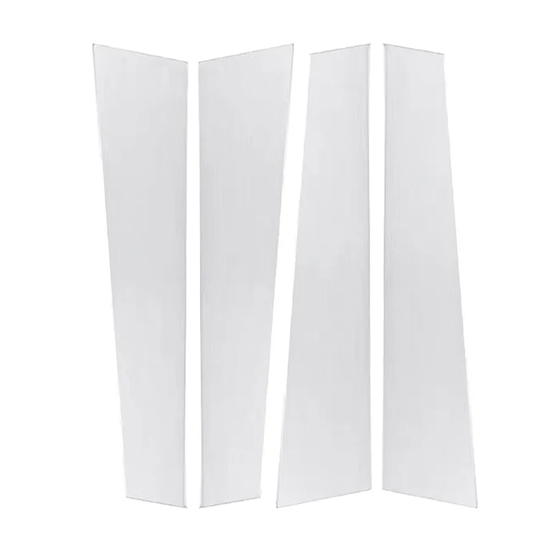 4Pcs Car Exterior Door Window B Pillar Strip Sticker for Class 2020-2023 Chrome Aluminium Trim Panel