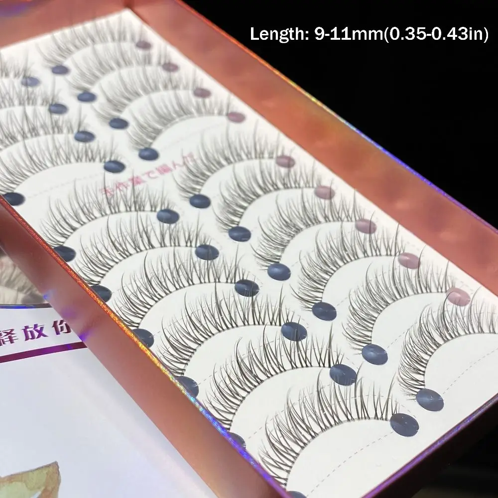 10 Pairs New 3D Mink Fake Lashes Natural Wispy Eyelashes Volume Handmade False Eyelashes Makeup Eyelash Extension