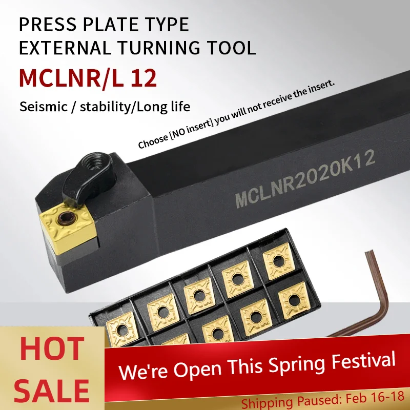

MCLNR/L MCLNR1616 MCLNR2020 MCLNL2525 MCLNL3232 композитный внешний токарный инструмент карбидные вставки CNMG CNC Расточная штанга