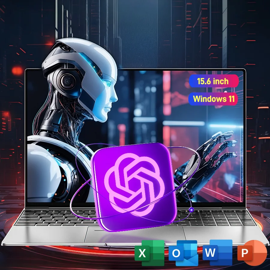 15,6-дюймовые игровые ноутбуки Intel N5095, портативный ноутбук, ПК Core i5 i7, 16 ГБ DDR4, 1 ТБ, IPS, Windows11, клавиатура с подсветкой