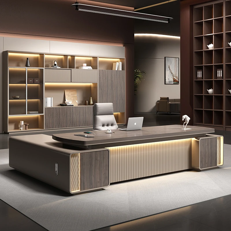 

Manager Computer Desk Corner Gaming Organizer Desktop Executive Office table computer Storage Escrivaninha Furniture