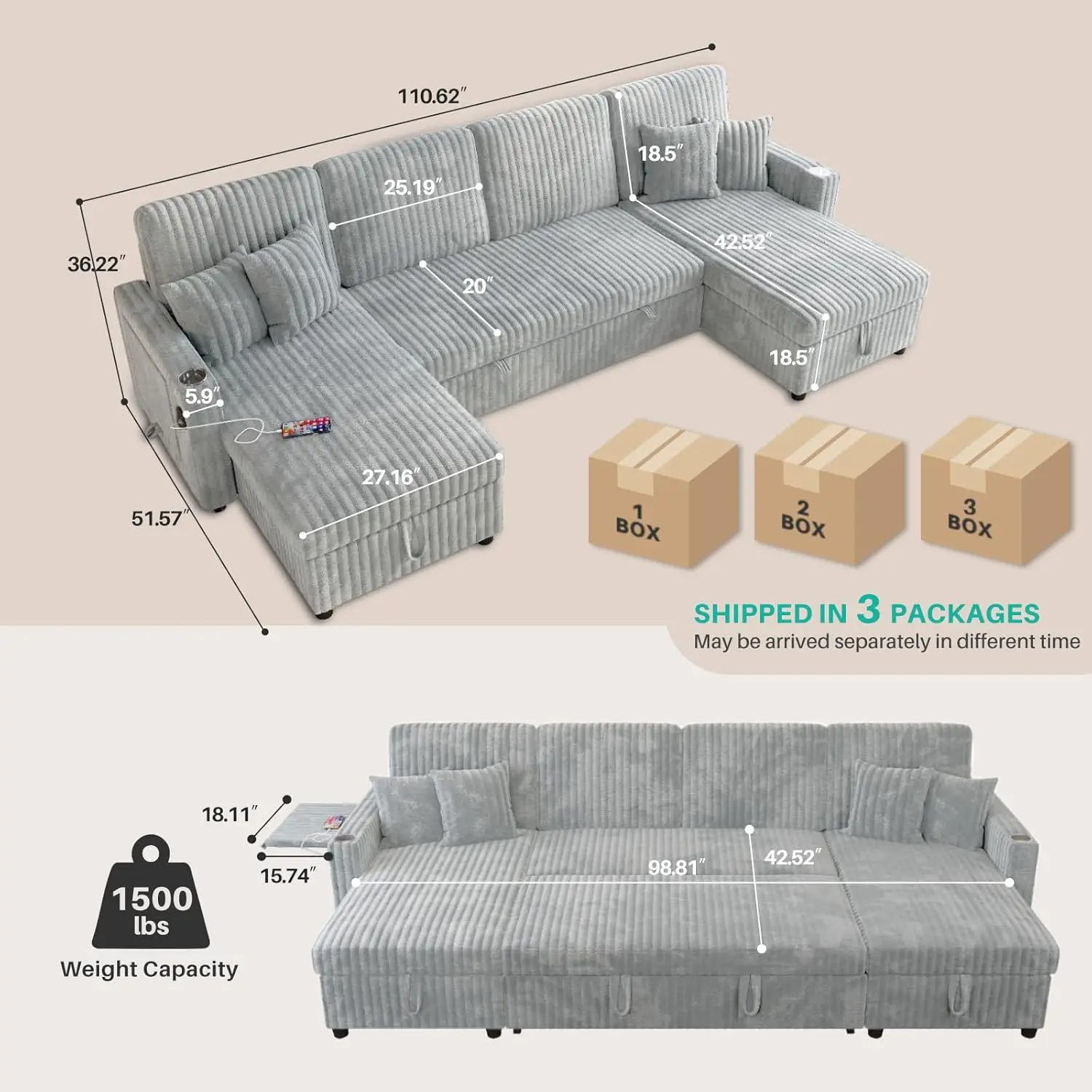 Thumbnail 3 - #23 Modern Fabric Sofas Comparison Guide