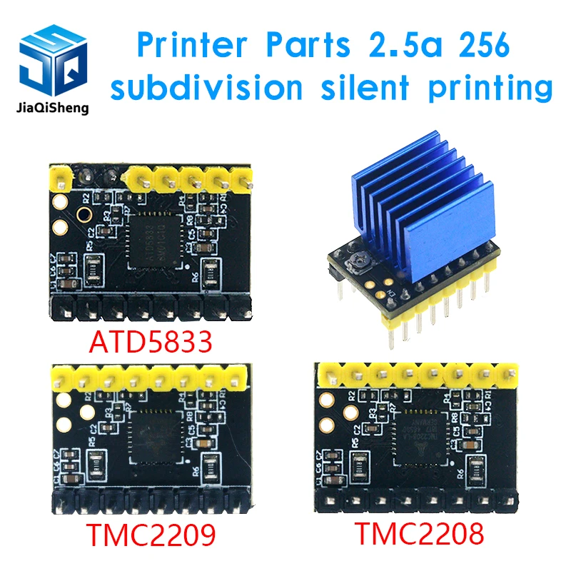 TMC2208 TMC2209 ATD5833 V2.0 With Heat Sink Stepper Motor Driver StepStick 3d Printer Parts 2.5A 256 Subdivision Silent Printing