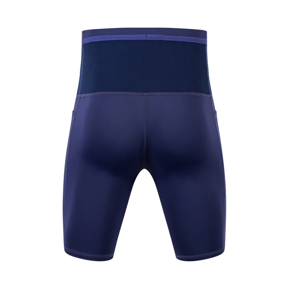 Herren-Kompressions-Marathon-Laufshorts mit Hüfttasche, schnell trocknend, für Training, Fitness, Sport, enge Shorts – Detail 11