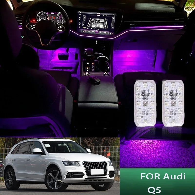 

FOR Audi-q5 LED Car Interior Ambient Foot Light Atmosphere Decorative Lamps Party decoration lights Neon strips