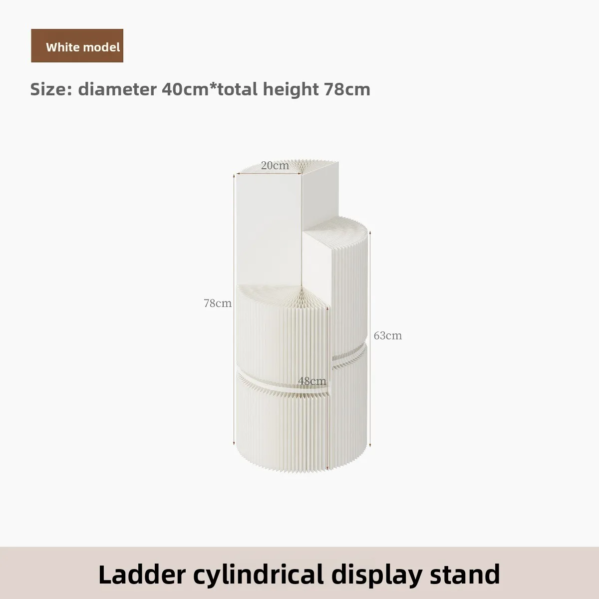 Exhibition stand in the island display stand Layered cylindrical table Circular table Product display stand