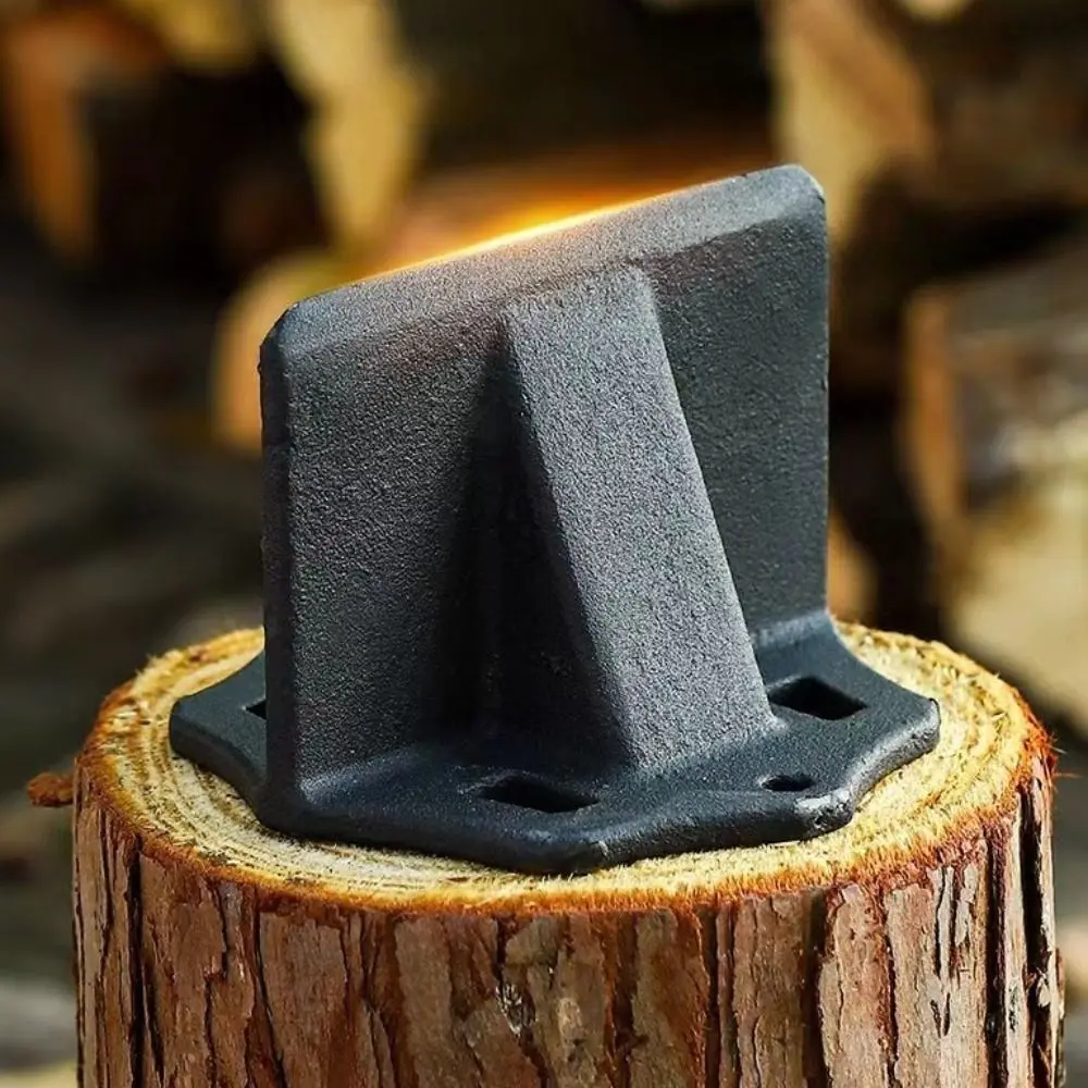 

Mini Heavy Duty Manual Wood Splitter Durable Divider Wood Splitter Wedge Black Small Firewood Kindling Splitter Camping