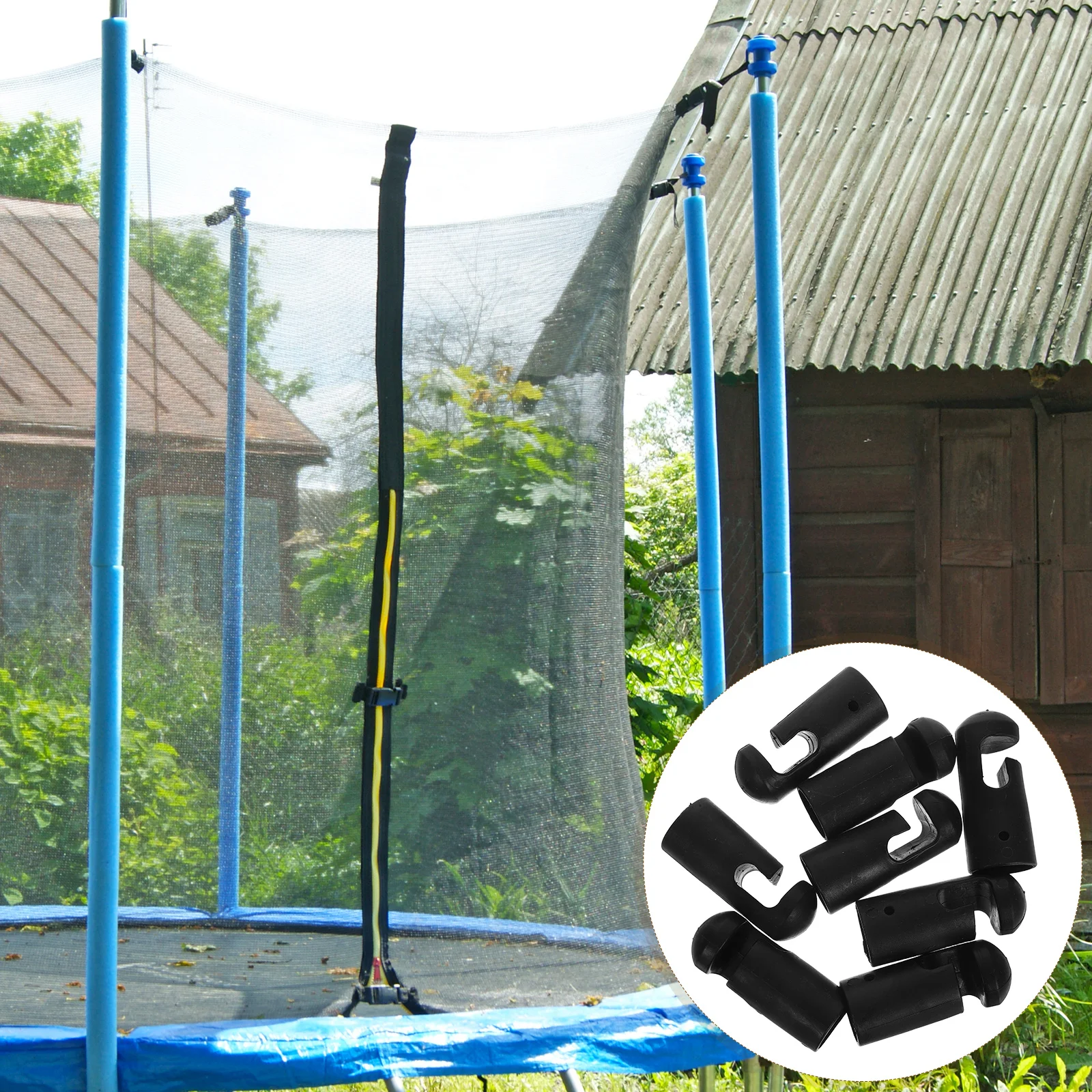 

8 Pcs Trampoline Pole Cover Caps Covers Parts Replacement Protective for Poles Safety