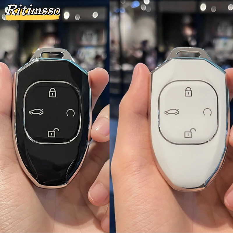 Soft Tpu Car Remote Key Case Cover For GAC Trumpchi GS7 GS8 GM8 GS5 GA6 GM6 Key Protect Holder Fob Accessories Car-Styling