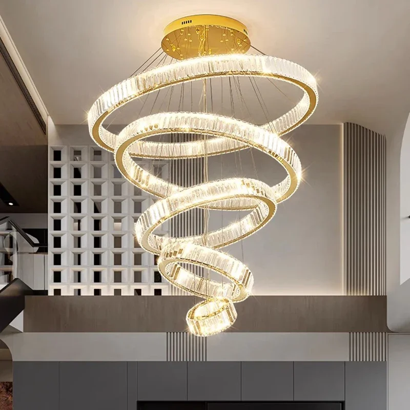 

Modern Acrylic Led Dimmable Create Chandelier Bar Counter Living Room Villa Hanging Lamp Light Fixture Home Decoration Lusters