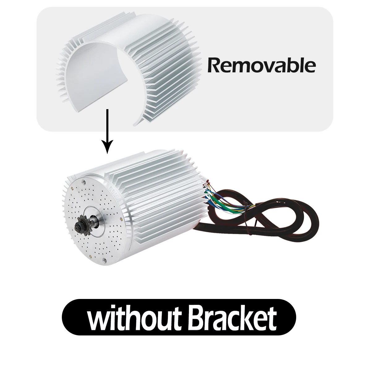 KUNRAY 72V3000W Motor Eléctrico Bicicleta Kit 2000W 2500W Electric Scooter Brushless DC Motor Engine for Go-kart Motorcycle, ATV