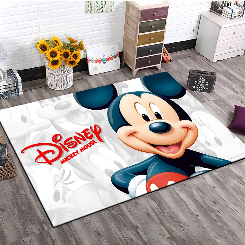 

Disney Cartoon Mickey Mouse Home Decoration Large Area Carpet MINNIE Living Room Sofa Floor Mat Children's Bedside Creative Rug