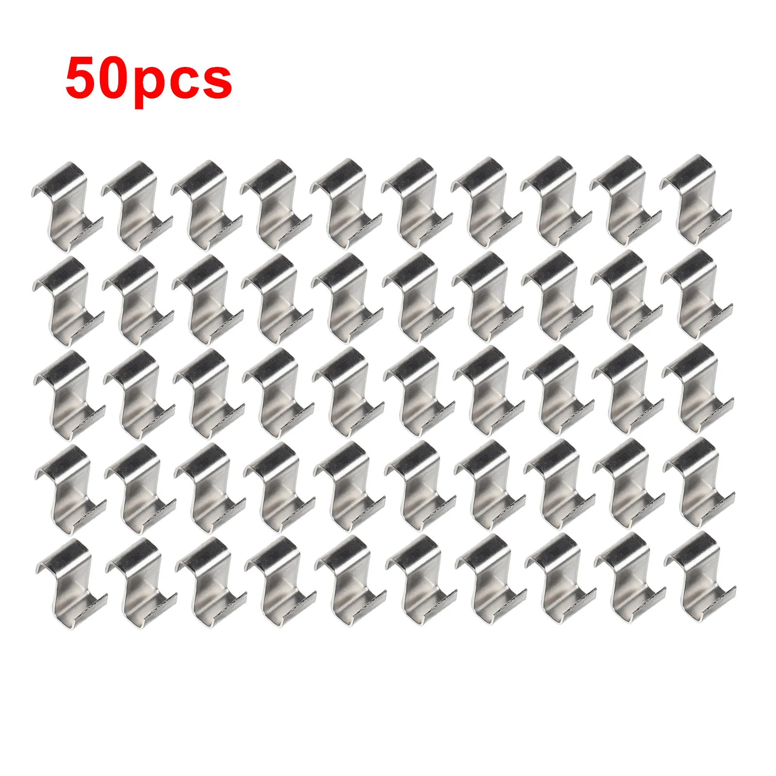 25/50/100pcs Greenhouse Glazing Clips Z Type Glass Clips Stainless Steel Metal Clamp Accessories Greenhouse Fixing Tool