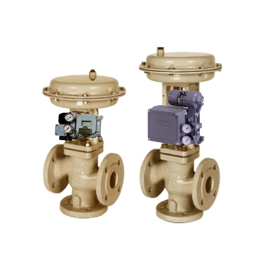 Válvula de Bola de Control 3241 3277 con Actuador Neumático 3725 y Posicionador OEM, Protección IP66, Clase 125-300 para la Industria Petrolera