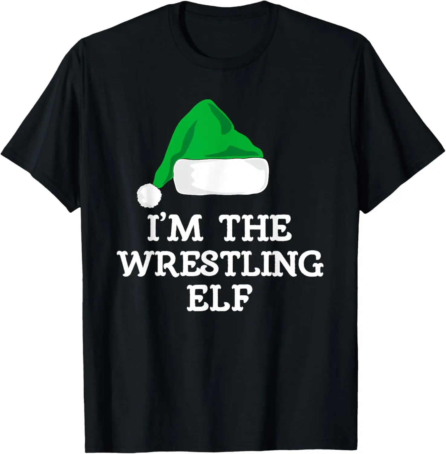 

I'm The Wrestling Elf Christmas Funny Pajama Wrestler T-Shirt