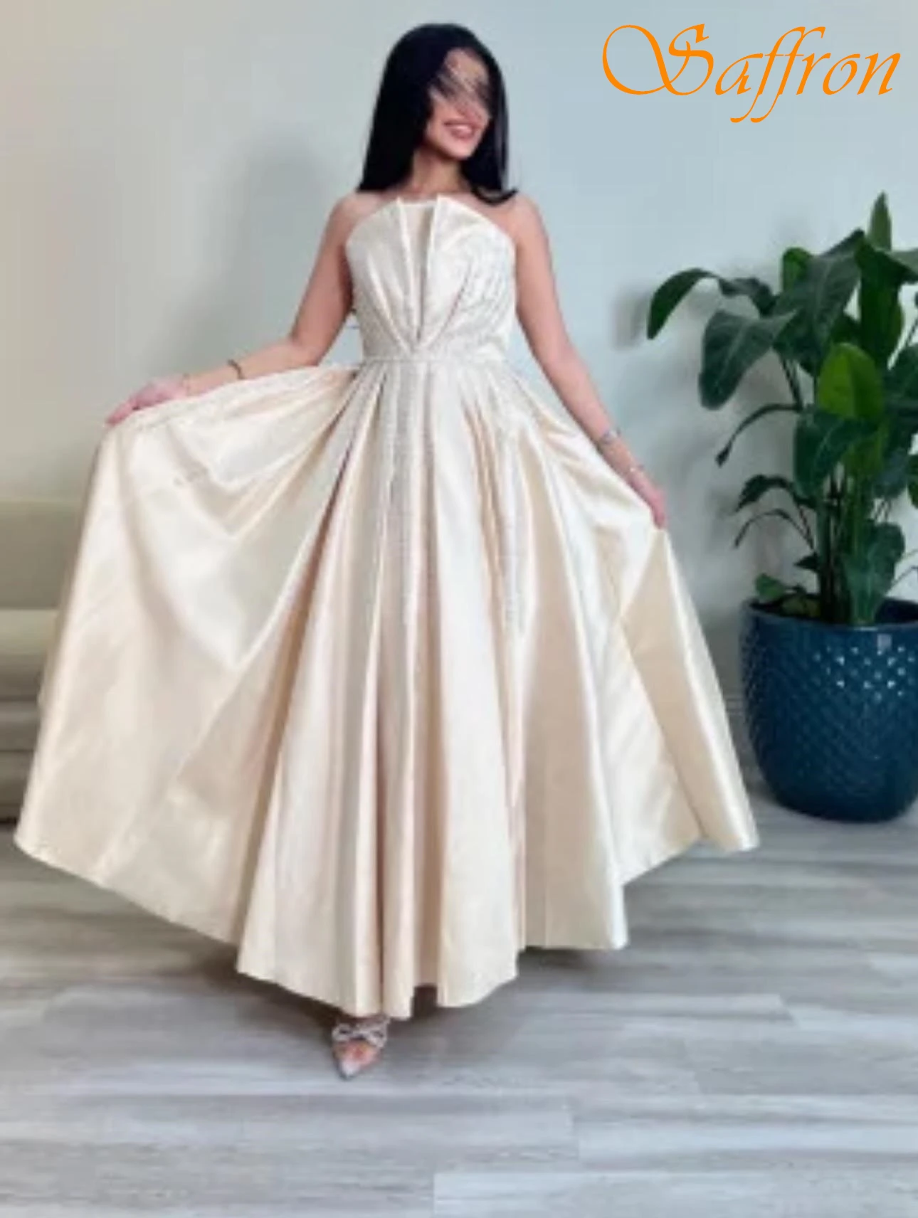 Vestido de noche elegante sin mangas, corte en A, personalizado, moderno, delicado, vestidos de celebridades, temperamento, vestidos para ocasiones a medida