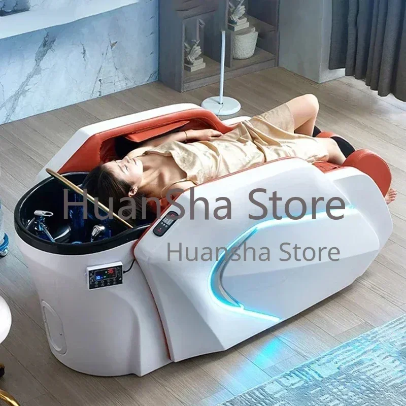 Hair Salon Chair Head Spa Professional Massage Therapy Japanese Shampoo Bed Hairdresser Stylist Cadeiras Beauty Furniture LJ50SC