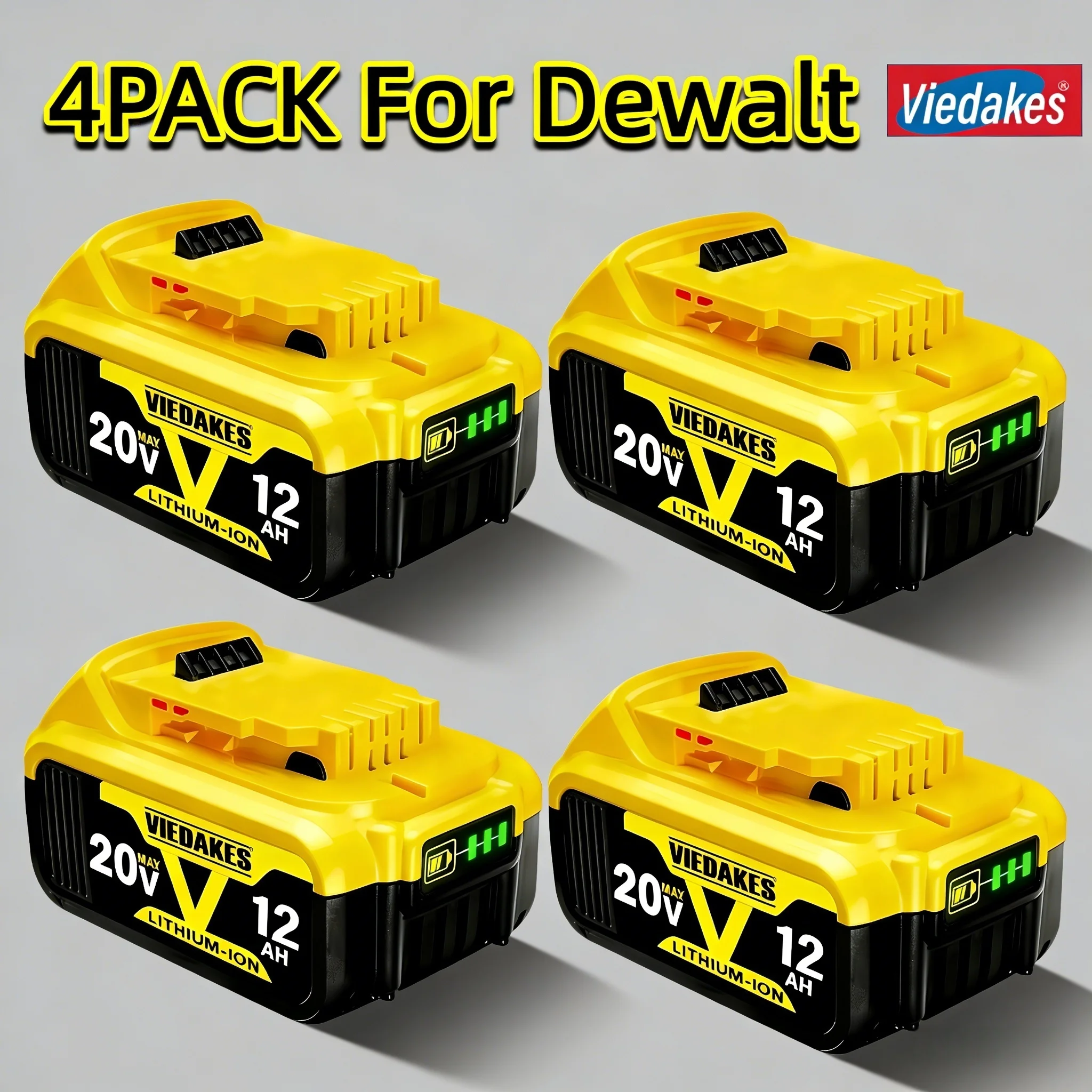 

For Dewalt 20V 12.0Ah Rechargeable Battery for Dewalt Cordless Screwdriver Drill Screw Gun Wrench Impact Batteries DCD790 DCB200