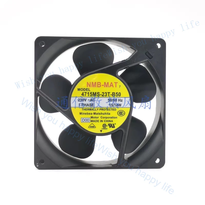 

V+ 1PCS FOR NMB-MAT 4715MS-23T-B50 AC230V 15/14W AC Cooling Fan 12038 12CM