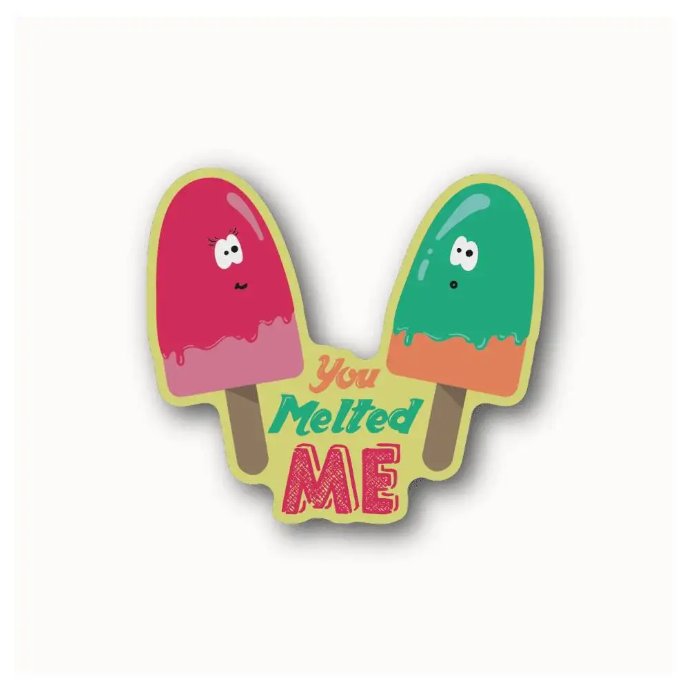 You Melted Me Ice Cream Waterproof Stickers For Decorating Car Windows Motorcycles And Computers.
