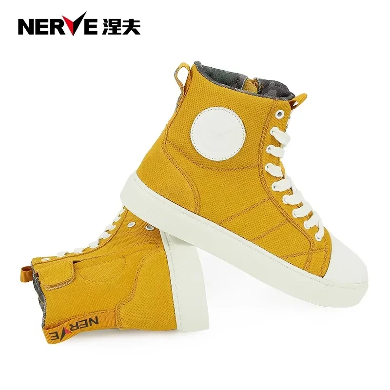 Motorcycle Shoes Men's and Women's Wintertime Cycling Boots Breathable, Non-slip and Wear-resistant Motorcycle Racing Shoes