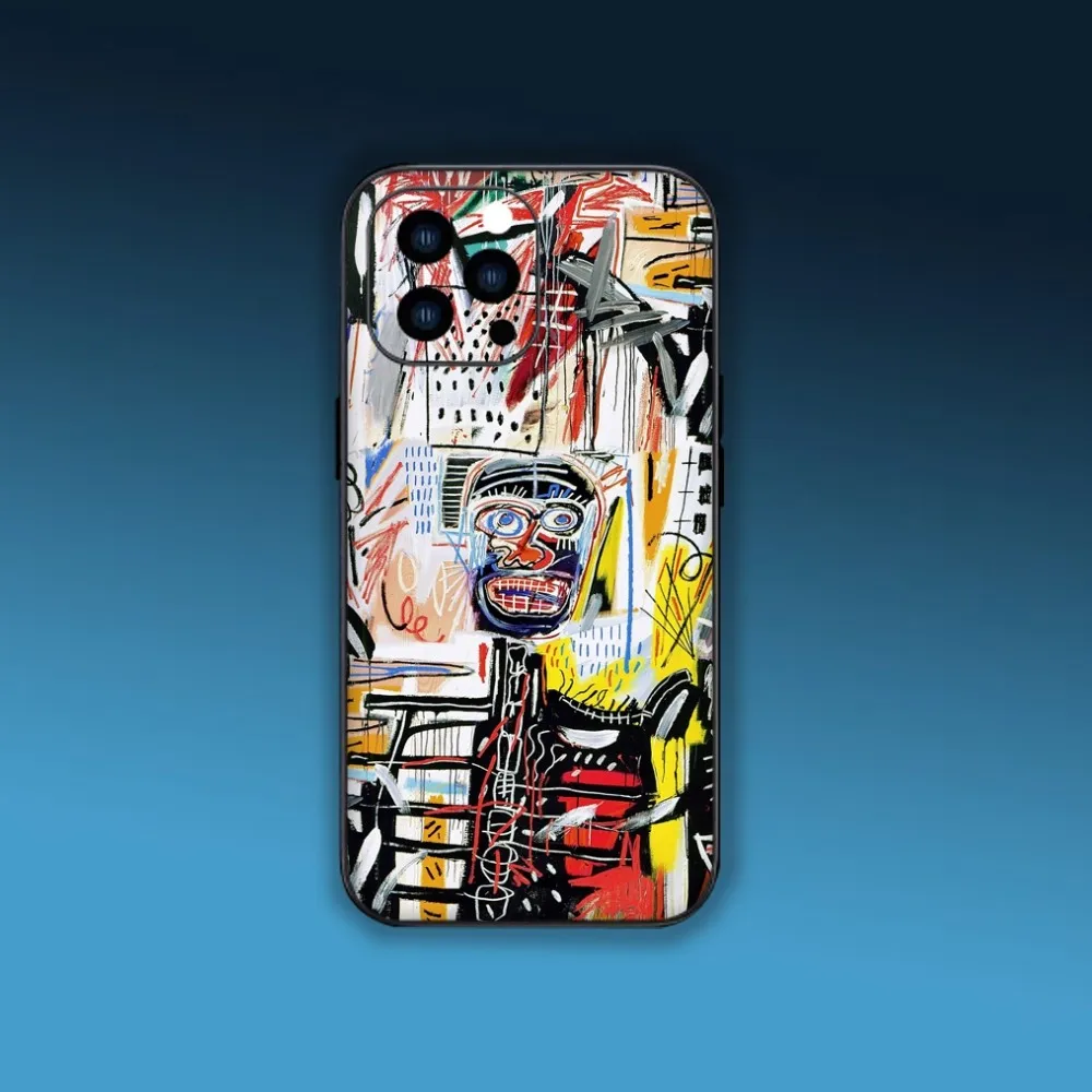 Jean M-Michels Art B-Basquiats Phone Case For Samsung S24 S23 S22 S21 S20 Plus Ultre Note S20 FE Black Case