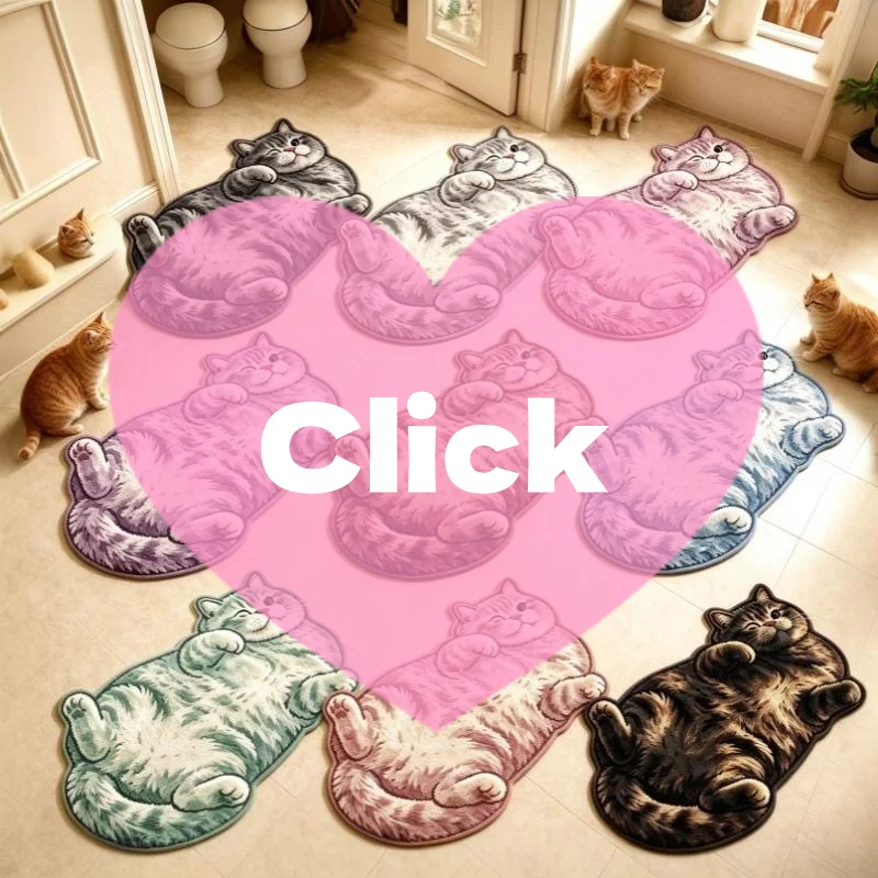 Cute Cartoon Lazy Cat-shaped Rug Fun Creative Home Decor For Bedroom Beside Floor Mat Entrance Bathroom Washable Soft Carpet