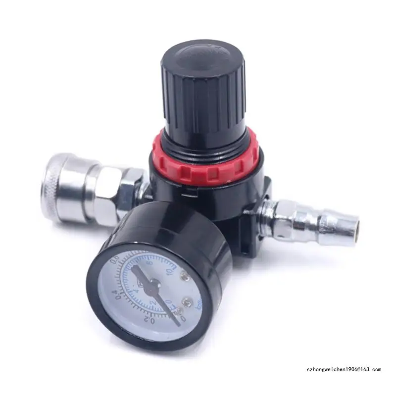 

28GF 1/4" Air Pressure Regulator Air Adjusting for Valve Regulator with Gauge for Spray Guns & Pnuematic Tool 0-1MPa/0-10 kgf