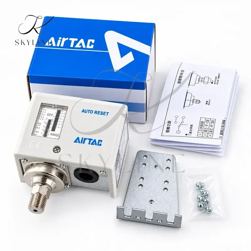 For AirTAC PK510 PK506 PK503 Pressure Switch Multiple Specifications Of Tracheal Connectors Are Available For Selection