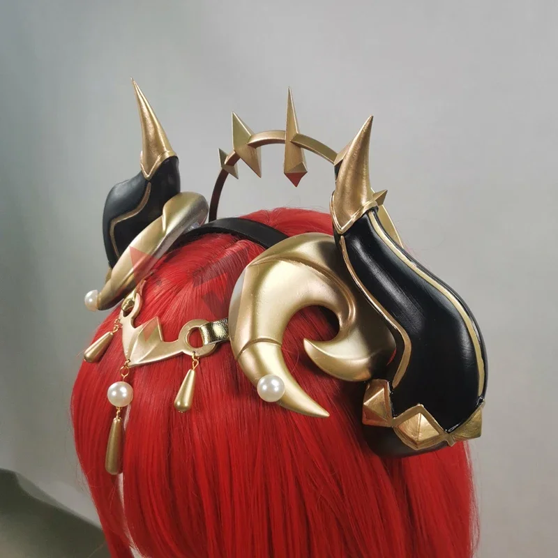 Genshin Impact Nilouコスプレホーン、ヘアホープコスチュームアクセサリー、手作り作品、新しい