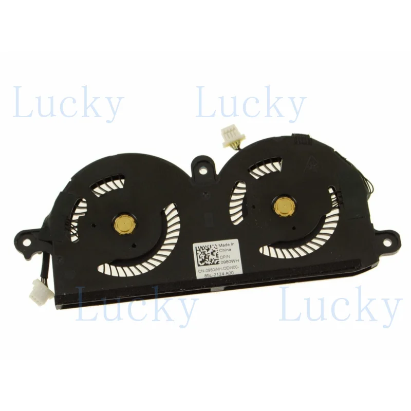 f   CPU Cooling Fan For Dell XPS 13 9370 9380 Laptop Cooler 980WH 0980WH