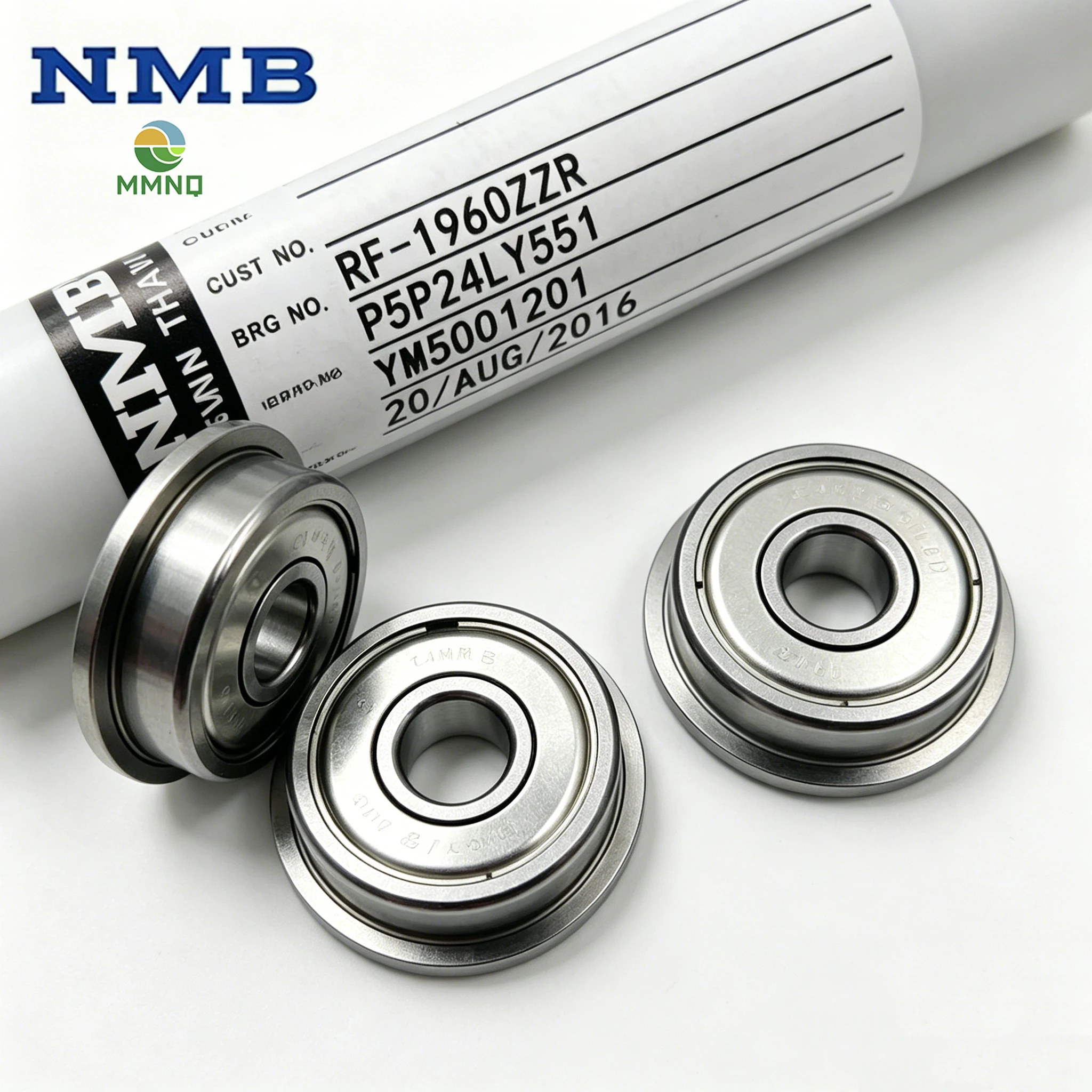 50/100PCS 6x19x6mm Cup Rib Flange Bearing NMB RF-1960ZZ F626ZZ Original High Precision Mini Deep Groove Bearings