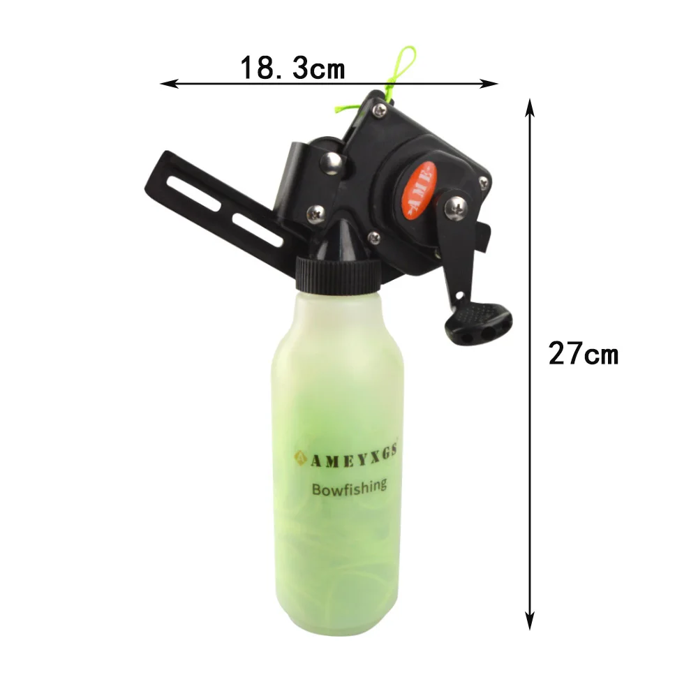1 Pc Archery Fishing Reel Rope Pot ABS Aluminum Alloy 40 M Fishing Line Fishing Tackle Compound Bow Shooting Hunting Accessories
