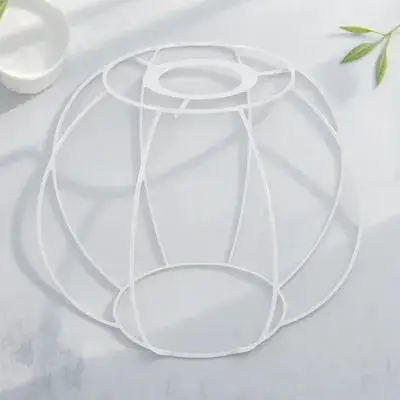 

Metal Lampshade Frame DIY Sturdy Wire Shade Ring for Table Ceiling Lamp Decoration Cage Cover Bracket Lamp Shade Frame