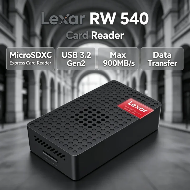 Lexar RW540 Max 900MB/s PLAY PRO MicroSD Card Reader MicroSDXC Express Card Reader UHS-I UHS-II for Photo Transfer