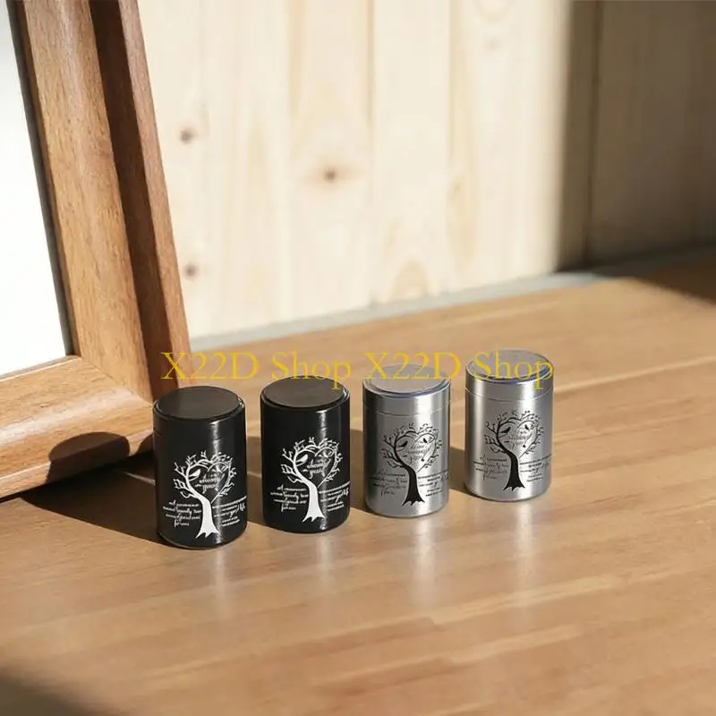X22D Practical Aluminum Memorial Urn With Detailed Trees Of Life Engraving And Removable Lid Pet Cremation Keepsakes