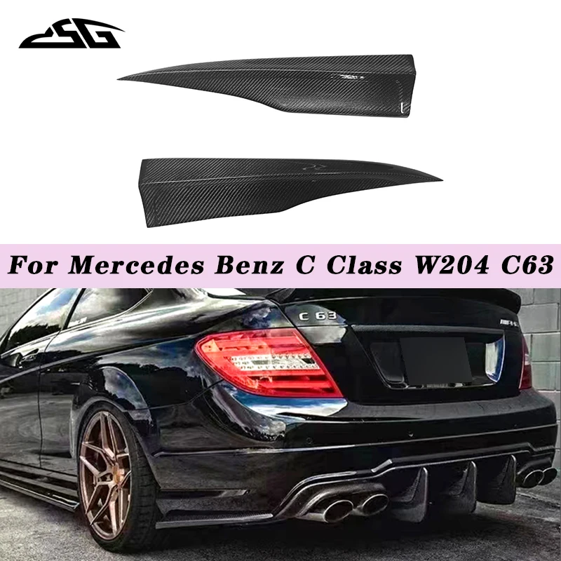 

Для Mercedes-Benz C-класса W204 C63 AMG 2007-2014: Комплект обвеса из карбона — задний бампер, боковые сплиттеры, диффузор, канарды, винглеты