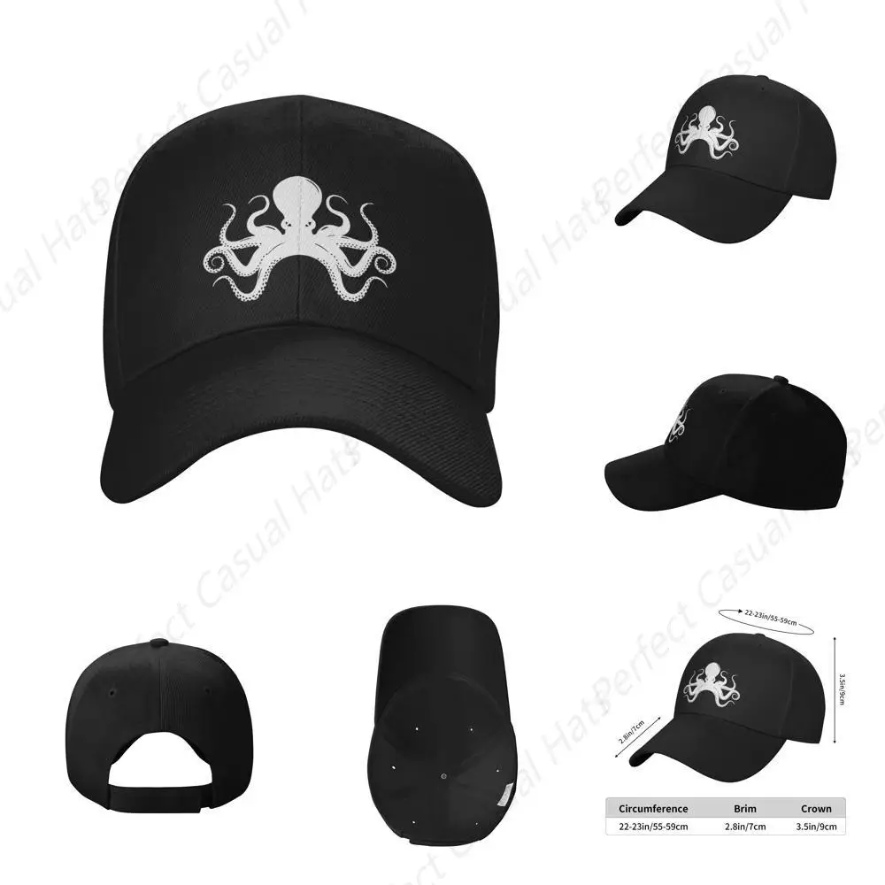 

High Quality Vintage Octopus Hat Sunscreen Cowboy Hat Casual Peaked Caps Sandwich Caps Trucker Hat Men Women Outdoor Sun Visor