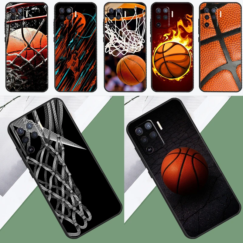 Basketball Basket Phone Case For OPPO A52 A72 A53S A94 A74 A54 A15 A16 A1K A5 A9 A31 A53 A83 A91 A93 Cover