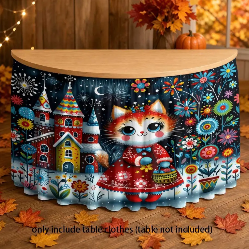 Suitable for homes, offices, parties, kitchen curtains, classroom aprons, rectangular coverings that fit dining tables