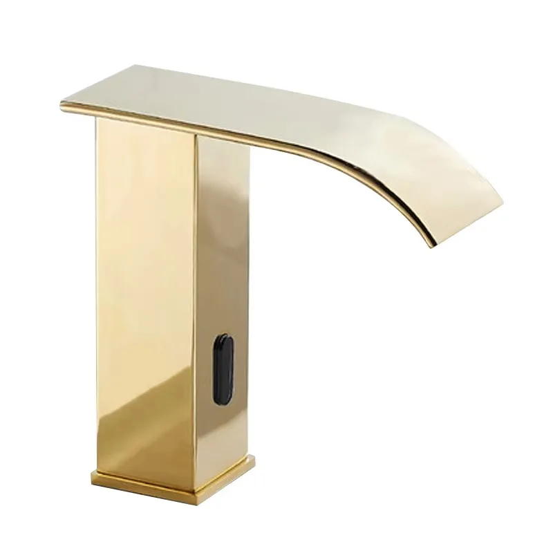 

Скандинавский полностью автоматический индукционный водопадный смеситель для раковины с датчиком, медный отель, инженерный индукционный смеситель для раковины в ванной комнате