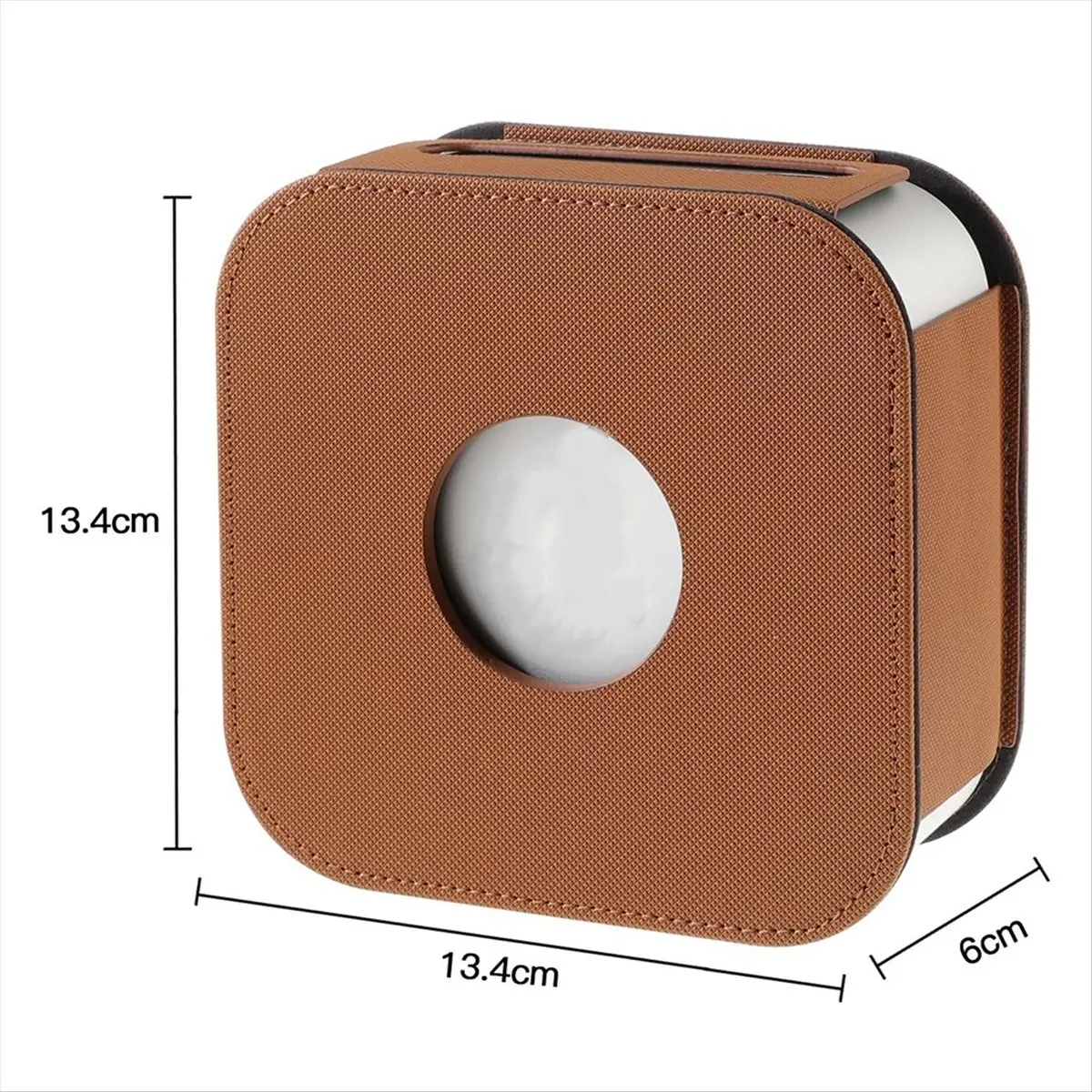 T35C Protective Cover Leather Case for Mini / Pro Desktop Computer Skin Sleeve Dustproof Cover Shock Brown