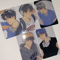 6 Pcs/Set Korean BL Manhwa Garbage Time Comic Characters WAEM Small Card 3 inches HD Photocard Cosplay Gift