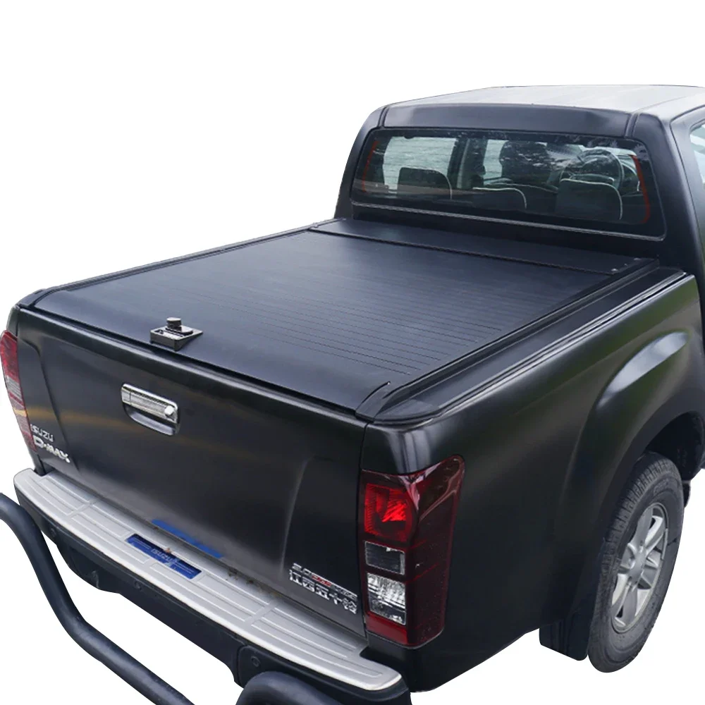 waterproof retractable roller lid cover high quality hot sale manual tonneau cover for 4X4 pickup accessories  Hilux