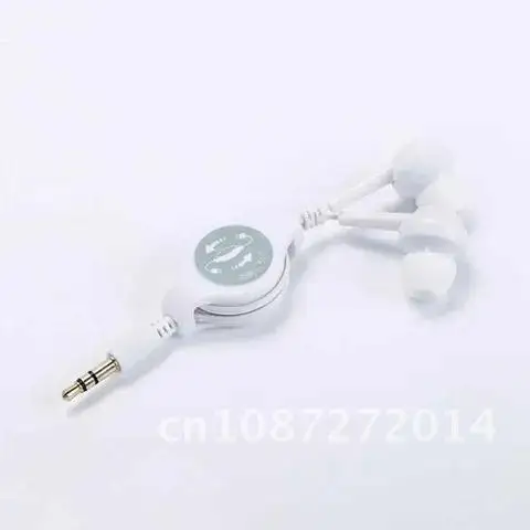 

Earphone Headset Headphone Portable Automatic Stretchable Cable, Straight Insert In-Ear