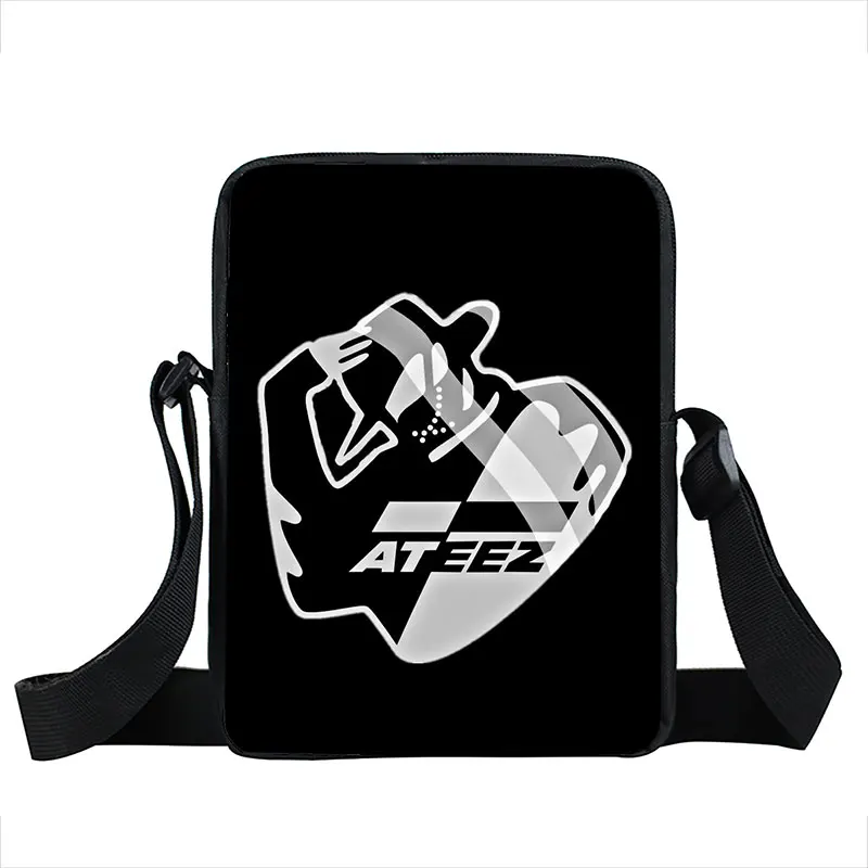 Korean Kpop ATEEZ Print Messenger Bag Fellowship Break The Wall Crossbody Bag Women Handbags Harajuku Small Shoulder Bags