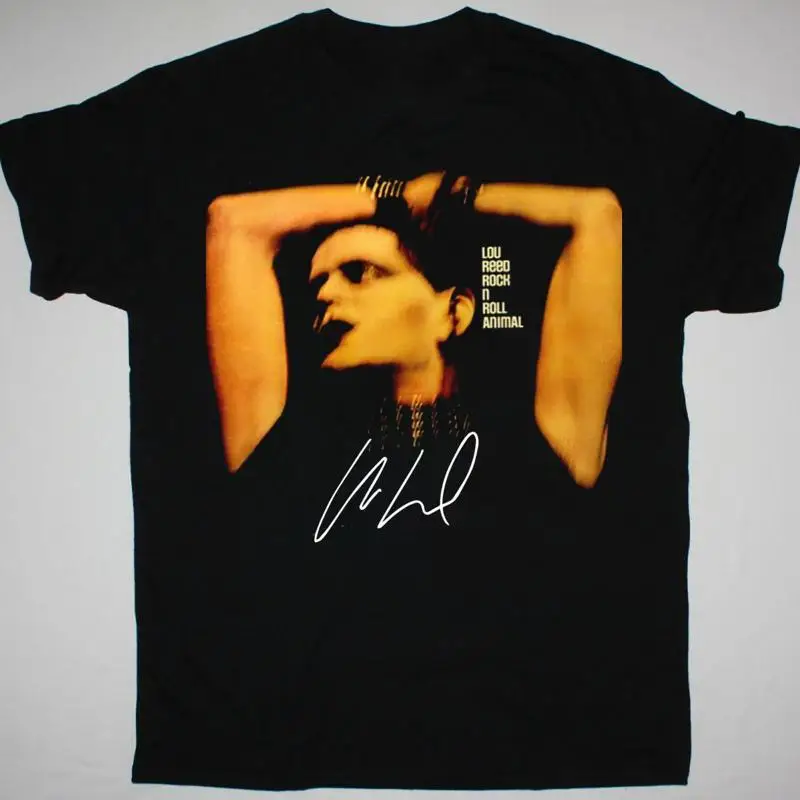 Inspired Lou Reed Rock N Roll Animal Signature T Shirt S To 5Xl Fans