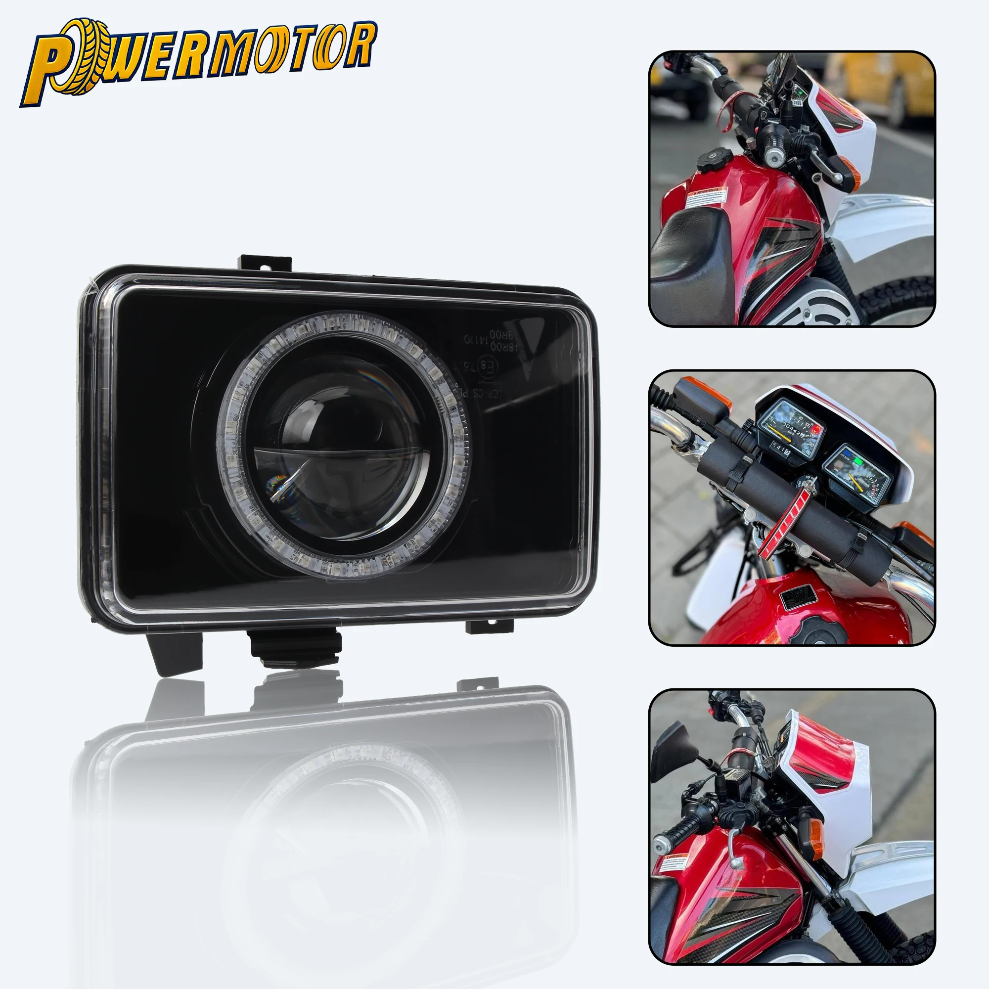 

For Yamaha DT125R V6 LED Headlight Motocross RGBW APP Control Head Light DT 125 200 350 R RE X Dirt Bike Modified Accessories