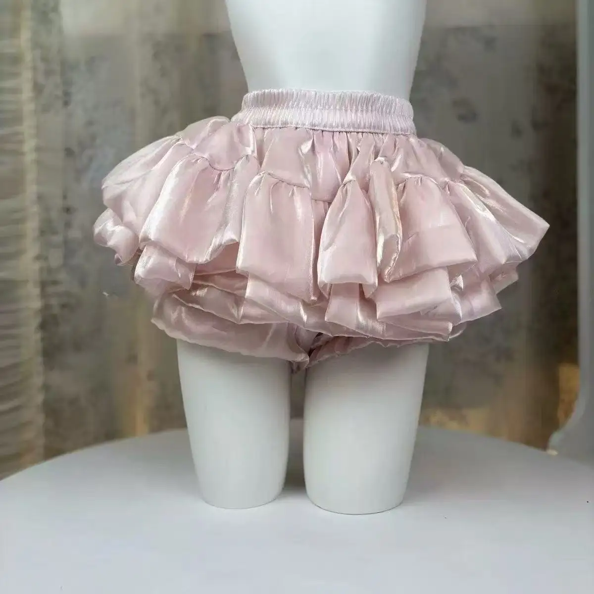 Sweet Puffy Skirt High-Waisted 3D Cake White Black Ballet Mini Skirt Y2k Clothes Streetwear Sexy Skirts Kawaii Evening Dresses