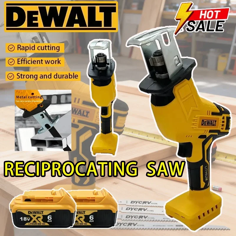 

Dewalt 2800RPM Cordless Reciprocating Saw 20V Brushless Electric Saw Multifunctional Metal Wood Pipe Cutting Saw Power Tool